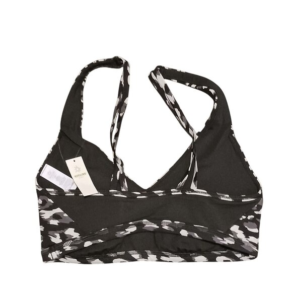 NEW OFFLINE by Aerie Goals Plunge Sports Bra Gray‎ Size S - Picture 3 of 8